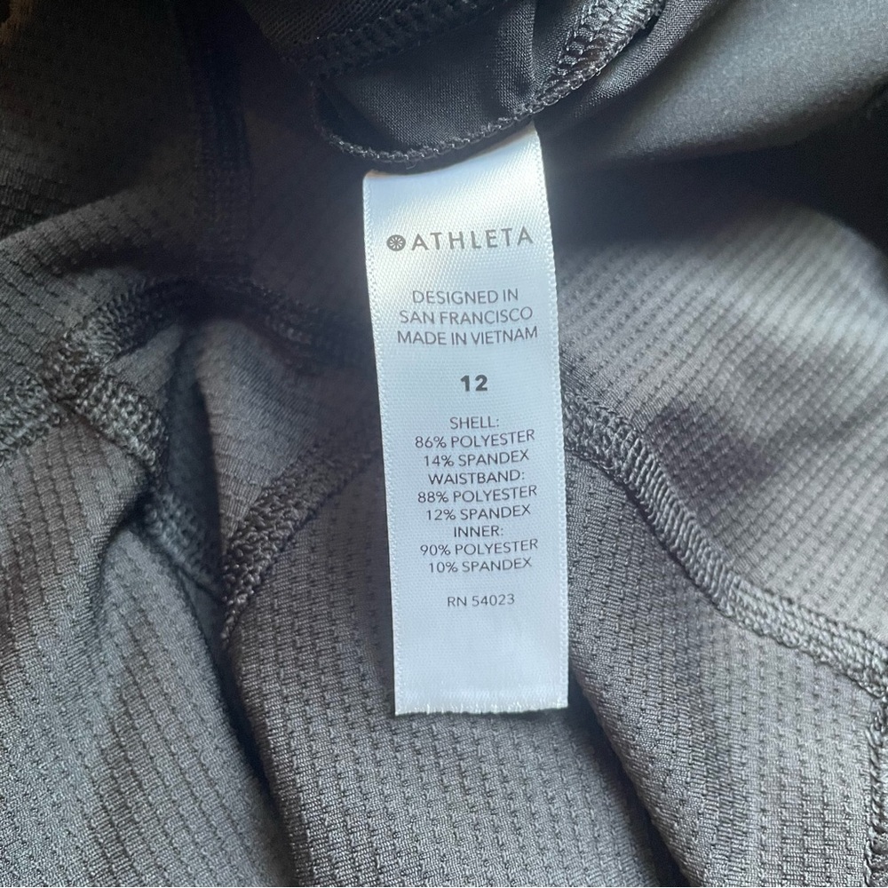 Athleta SOHO Skort Black Women’s Size 12 Stretch Zip Pockets - Picture 6 of 6